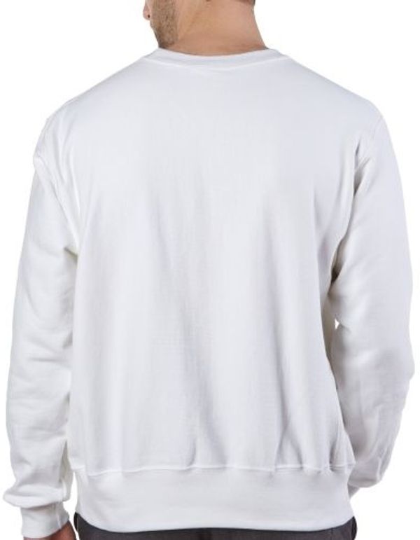Am image of a Custom Champion Adult Reverse Weave Fleece Crew in White!