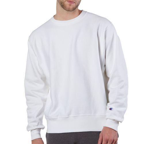 Champion Adult Reverse Weave Fleece Crew in White