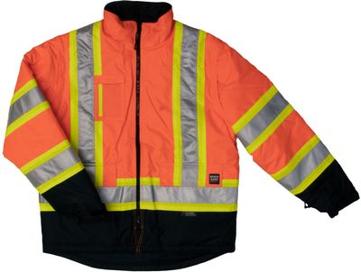 An image of a Custom Tough Duck PolyOxford Insulated Safety 5 in 1 Jacket!