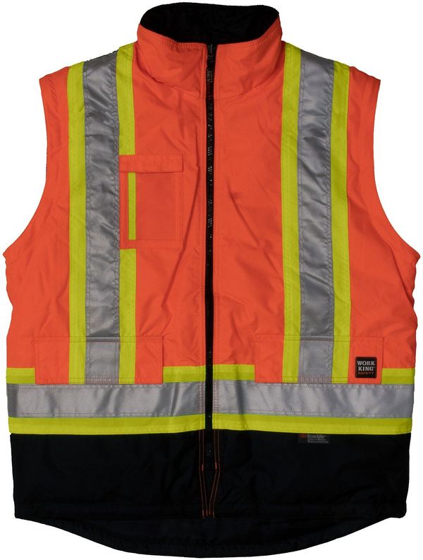 An image of a Custom Tough Duck PolyOxford Insulated Safety 5 in 1 Jacket!