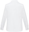 Am image of a Custom Biz Collection Ladies Oxford Long Sleeve Shirt in White!