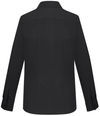 Am image of a Custom Biz Collection Ladies London Long Sleeve Shirt in Black!