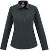 Am image of a Custom Biz Collection Ladies London Long Sleeve Shirt in Grey!