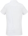 Am image of a Custom Biz Collection Ladies London Short Sleeve Shirt in White!