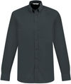 Am image of a Custom Biz Collection Mens London Long Sleeve Shirt in Grey!