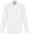 Am image of a Custom Biz Collection Mens London Long Sleeve Shirt in White!