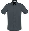 Am image of a Custom Biz Collection Mens London Short Sleeve Shirt in Grey!