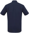 Am image of a Custom Biz Collection Mens London Short Sleeve Shirt in Navy!
