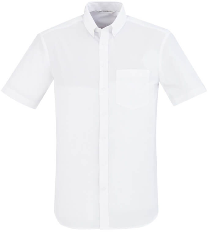 Biz Collection Mens London Short Sleeve Shirt in White