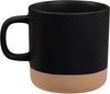 Am image of a Custom Santos 12oz Ceramic Mug in Black!