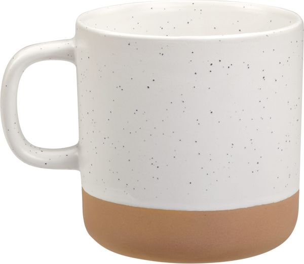 Am image of a Custom Santos 12oz Ceramic Mug in White!