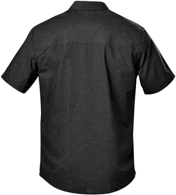 Am image of a Custom Stormtech Men's Skeenna Shirt in Black/Carbon!
