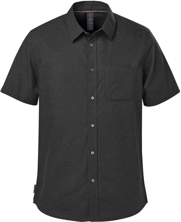 Am image of a Custom Stormtech Men's Skeenna Shirt in Black/Carbon!