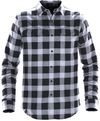 An image of a Custom Stormtech Mens Logan Snap Front Shirt in Titanium Plaid!