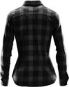 Am image of a Custom Stormtech Womens Logan Snap Front Shirt in Carbon Plaid!