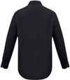 Am image of a Custom Biz Collection Mens Metro Long Sleeve Shirt in Black!