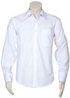 Am image of a Custom Biz Collection Mens Metro Long Sleeve Shirt in White!