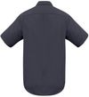 Am image of a Custom Biz Collection Mens Metro Short Sleeve Shirt in Charcoal!