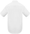 Am image of a Custom Biz Collection Mens Metro Short Sleeve Shirt in White!
