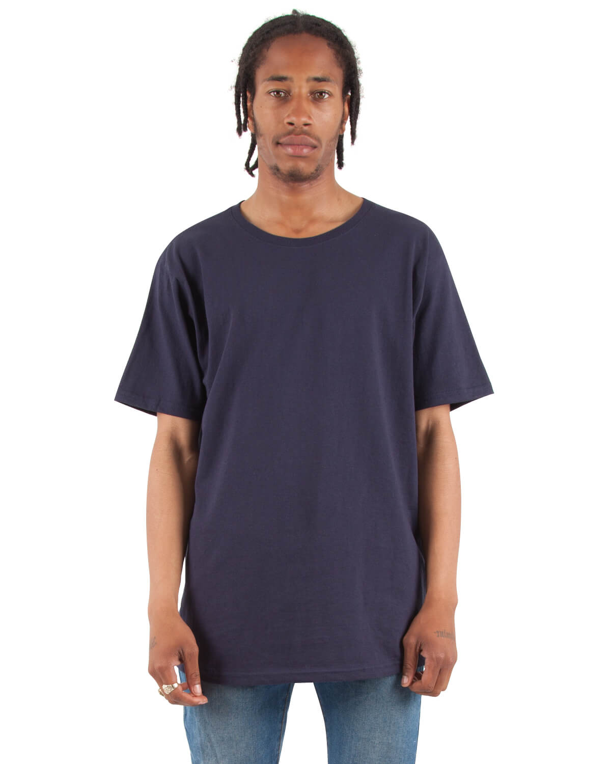 Shaka Wear Adult 6 oz Curved Hem Long T Shirt