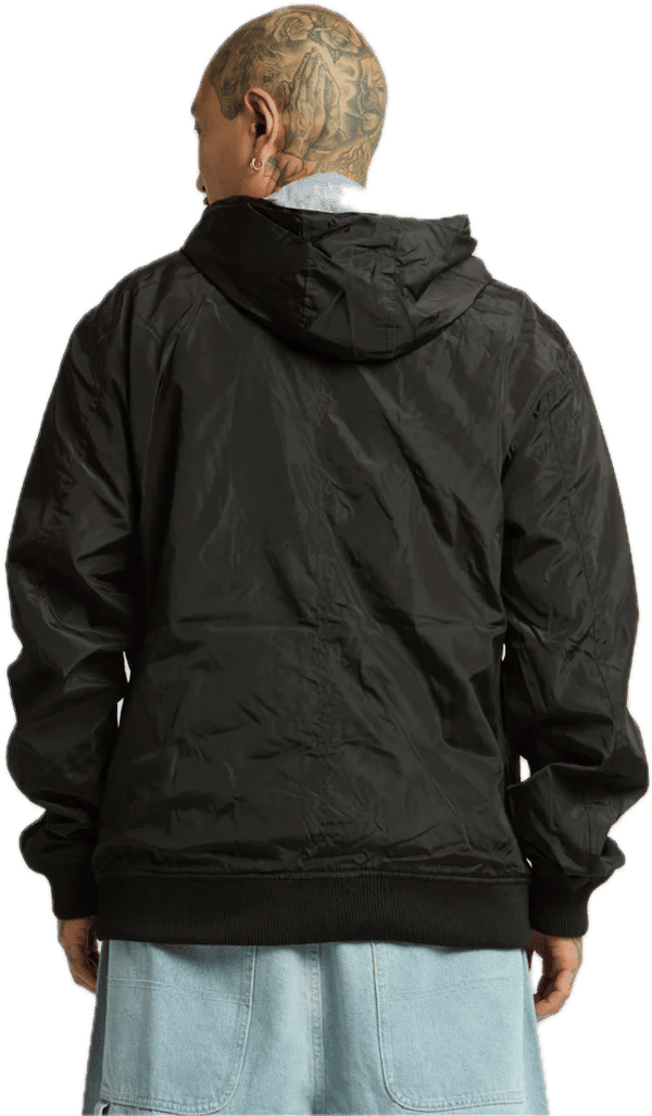 An image of a Custom Shaka Wear Adult Windbreaker Jacket in Black!