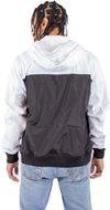 An image of a Custom Shaka Wear Adult Windbreaker Jacket in White/Black!