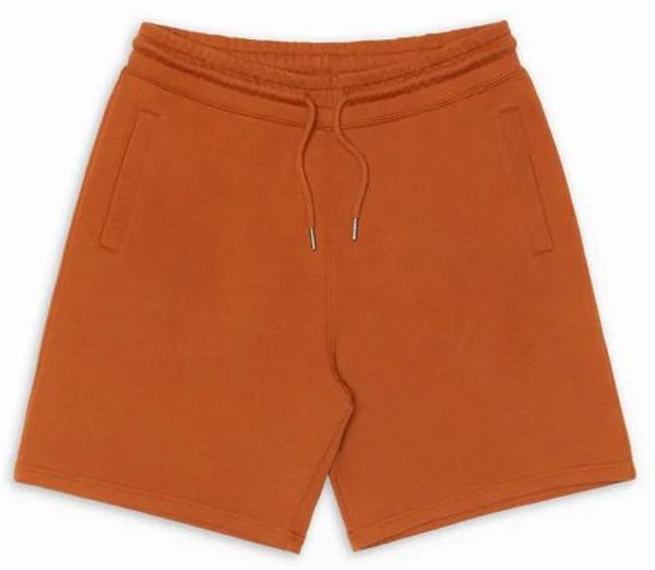 Am image of a Custom Original Favorites Organic Cotton Sweatshorts in Clay!