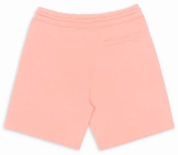 Am image of a Custom Original Favorites Organic Cotton Sweatshorts in Salmon!