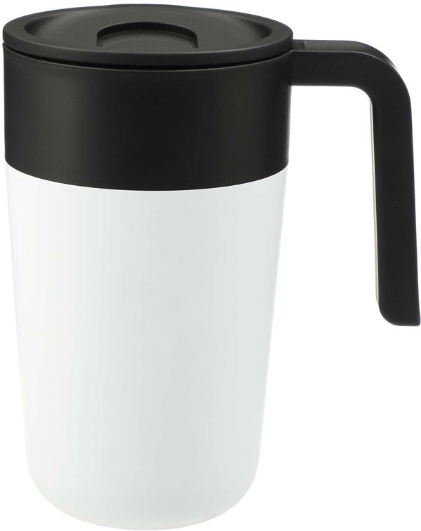 An image of a Custom Sigrid 16oz ECO Mug with Recycled Plastic in White!