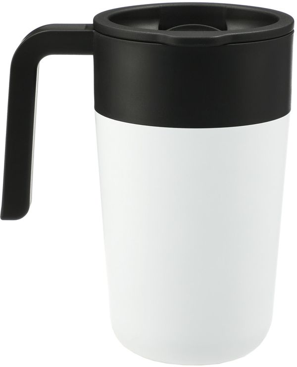 An image of a Custom Sigrid 16oz ECO Mug with Recycled Plastic in White!