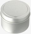 Am image of a Custom Coastal Waves 2.7oz Mini Tin Candle in Silver!
