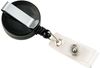 Am image of a Custom Round Badge Holder in Black!
