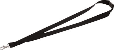 Am image of a Custom Lanyard with Lobster Clip in Black!