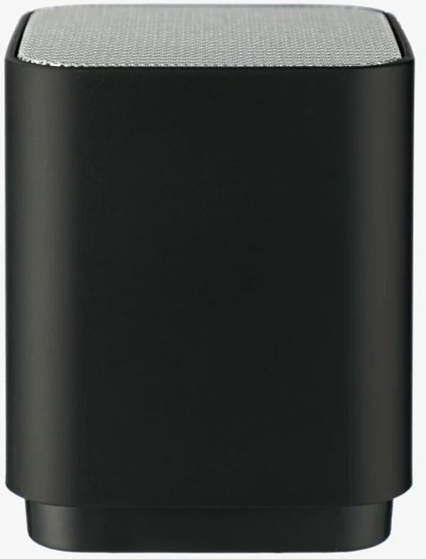 Am image of a Custom Light Up Logo Bluetooth Speaker in Black!