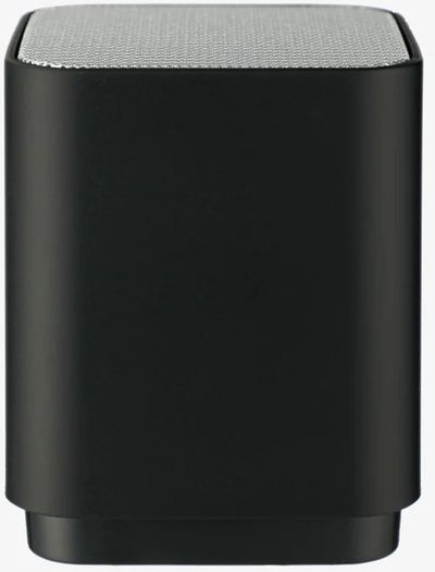 Am image of a Custom Light Up Logo Bluetooth Speaker in Black!