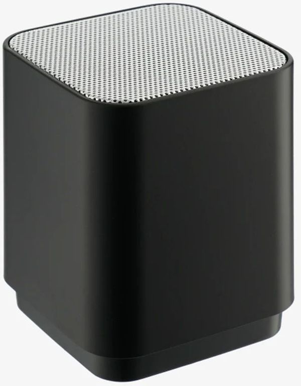 Am image of a Custom Light Up Logo Bluetooth Speaker in Black!