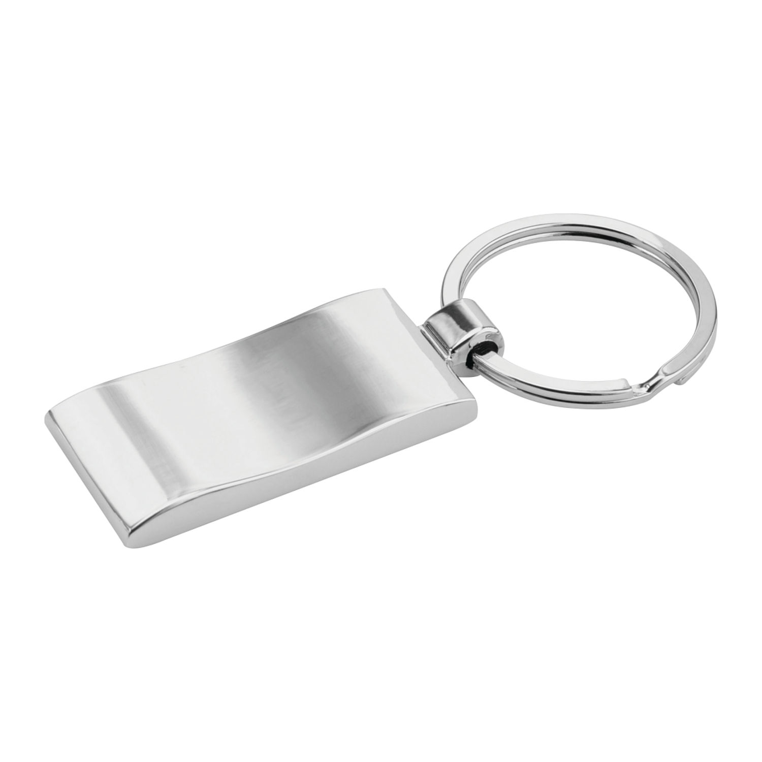 Wave Key Ring in Silver