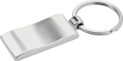Am image of a Custom Wave Key Ring in Silver!