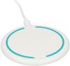 Am image of a Custom Recycled ABS Fast Wireless Charging Pad in White!