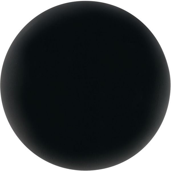 Am image of a Custom Round Stress Reliever in Black!