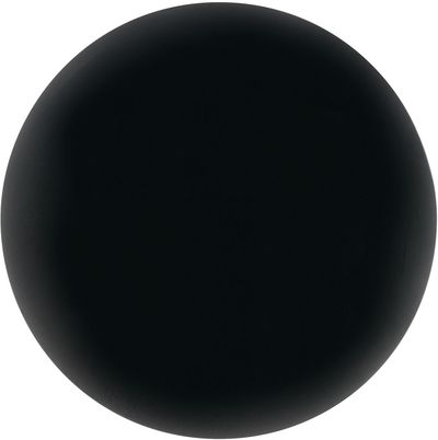 Am image of a Custom Round Stress Reliever in Black!
