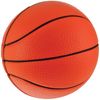 Am image of a Custom Basketball Stress Reliever in Orange!