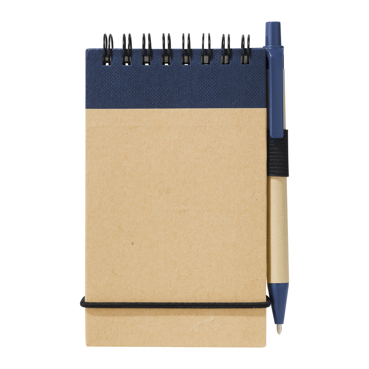 5" x 4" Recycled Spiral Jotter with Pen in Blue