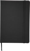 Am image of a Custom 5in x 7in Mix Snap Elastic Closure Notebook in Black!