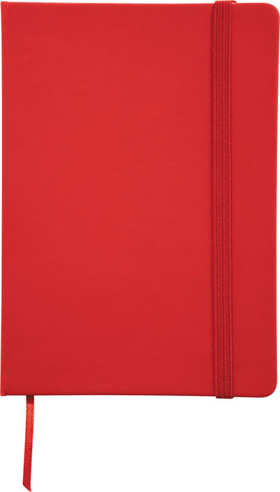 Am image of a Custom 5in x 7in Mix Snap Elastic Closure Notebook in Red!