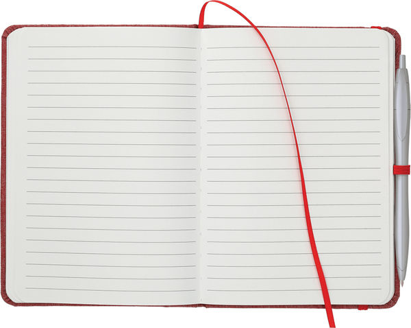 An image of a Custom 5in x 7in Recycled Cotton Bound Notebook!