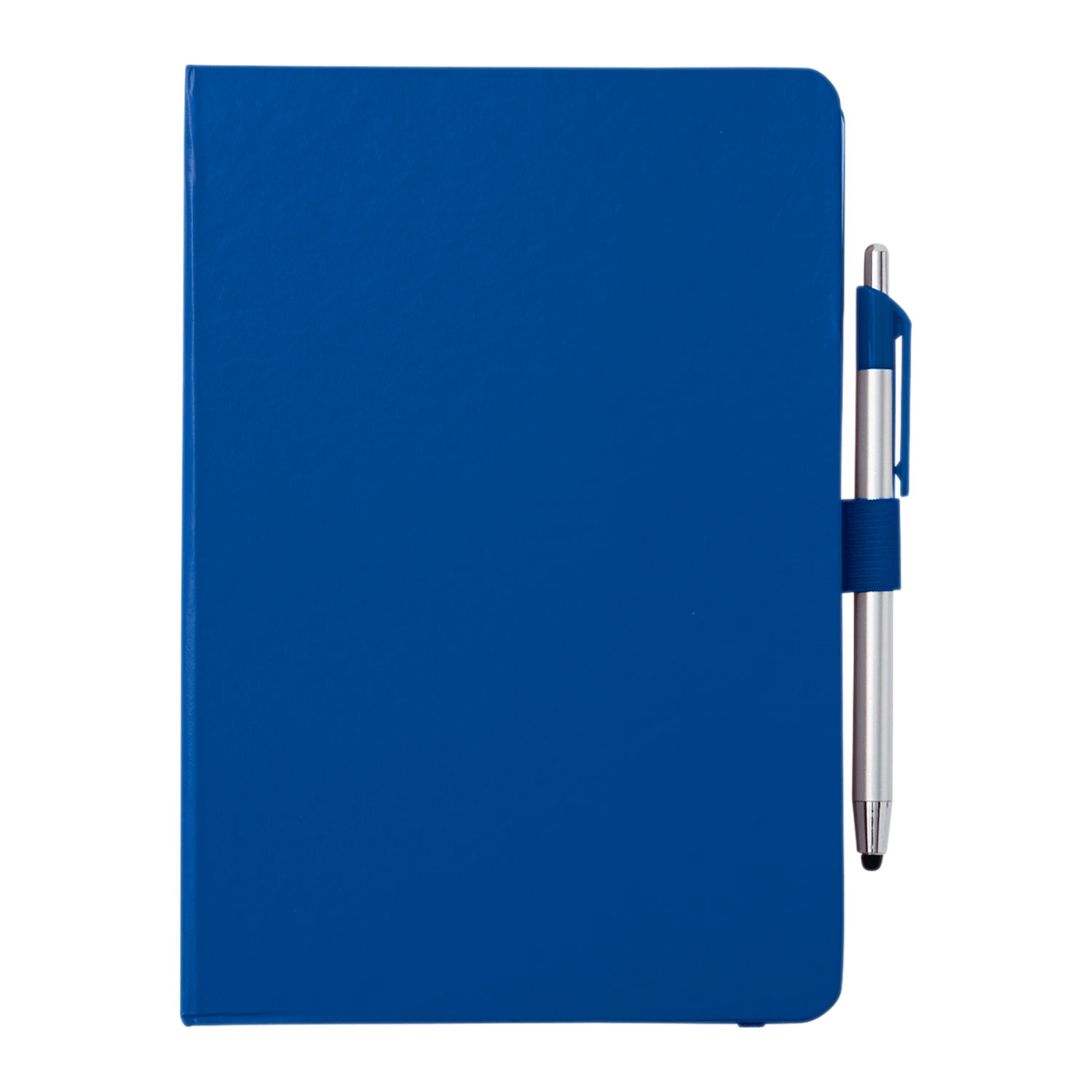6" x 8.5" Crown Journal with Pen Stylus in Blue