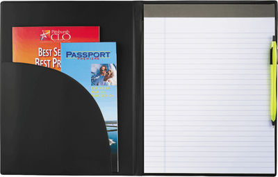 Am image of a Custom Maxx Padfolio in Black!