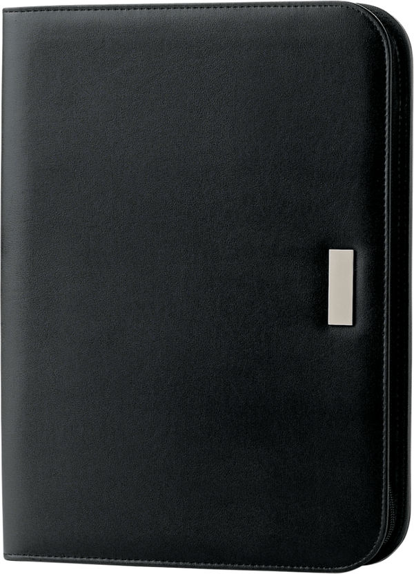 Am image of a Custom New Yorker Padfolio in Black!