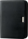 Am image of a Custom New Yorker Padfolio in Black!